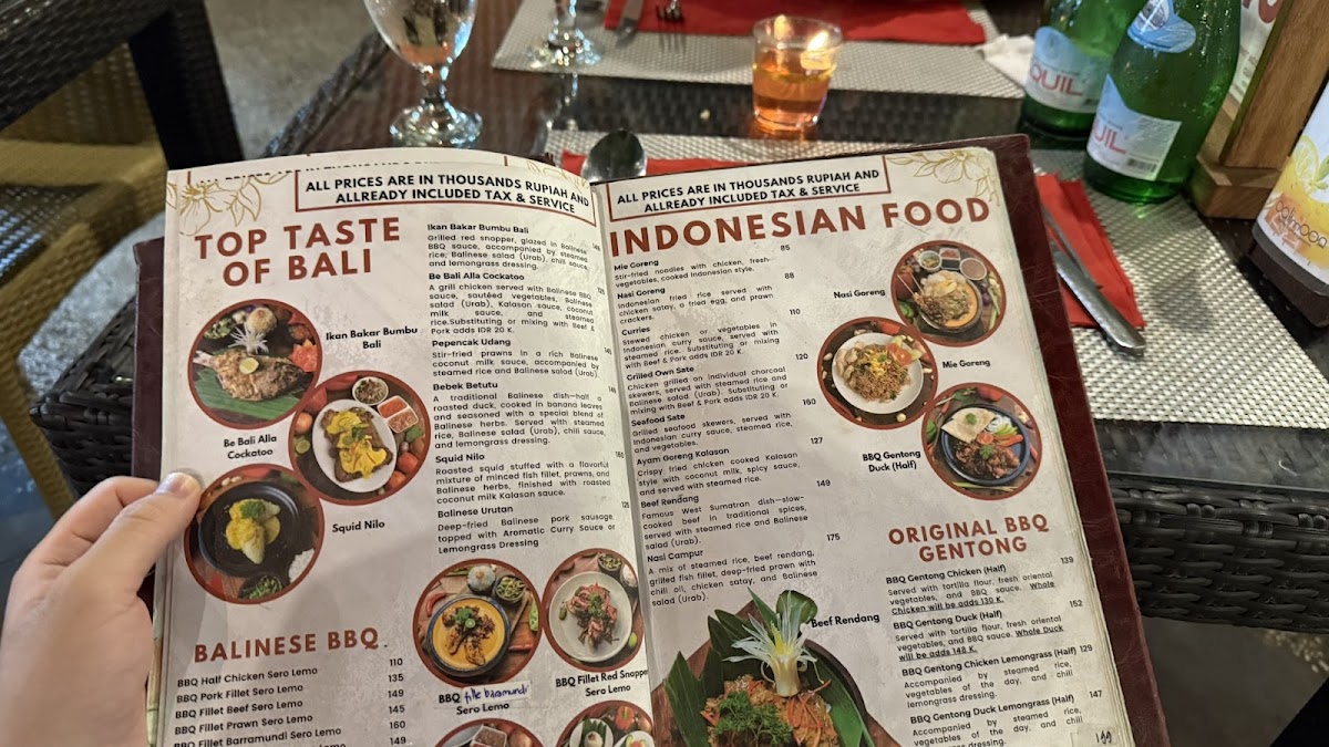 Cockatoo International Bar & Restaurant Nusa Dua Menu - Image 2